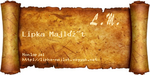 Lipka Majlát névjegykártya